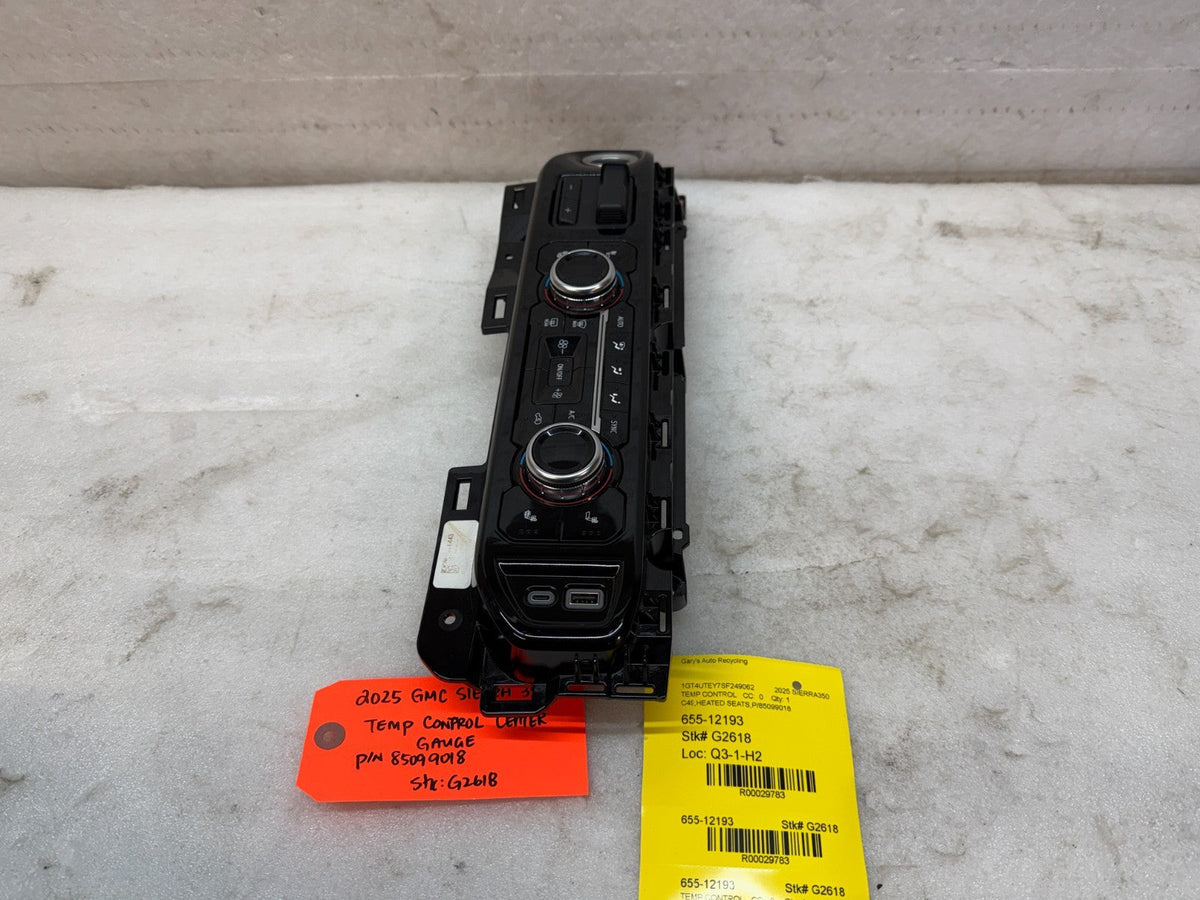 24 25 Chevrolet GMC 3500hd SIERRA DASH HEATER AC CONTROL PANEL 85099018
