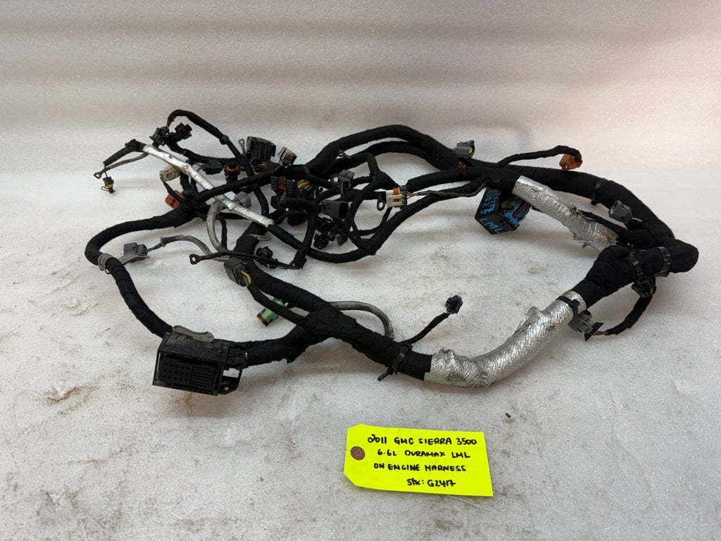 11 GMC SIERRA CHEVROLET SILVERADO 3500HD DURAMAX 6.6 LML ENGINE WIRING HARNESS