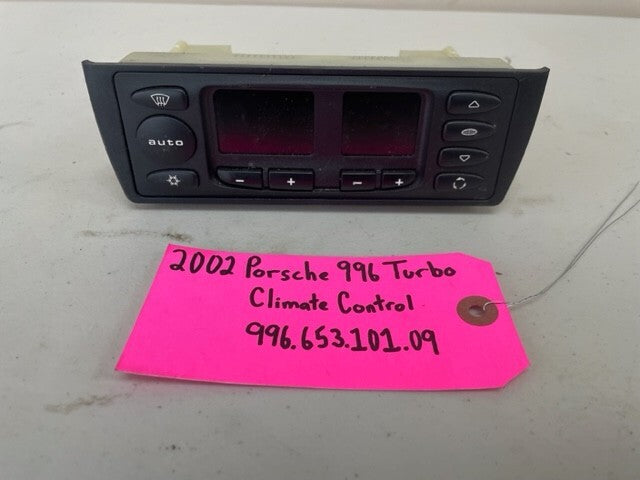 02 PORSCHE 996TT OEM HEATER AC A/C CLIMATE CONTROL 99665310109 01-05 69K!!