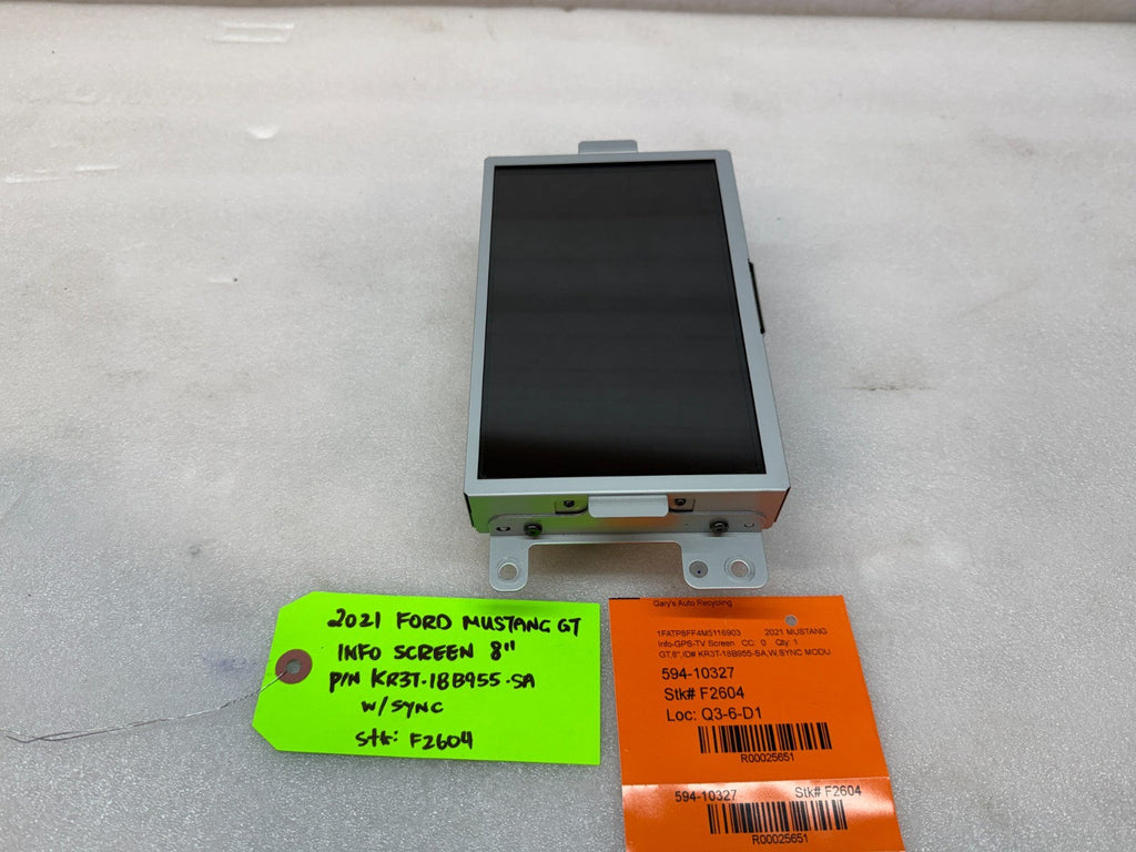 21 FORD MUSTANG GT OEM 8.0 RADIO NAVIGATION SCREEN SYNC 3 APIM KR3T-18B955-SA