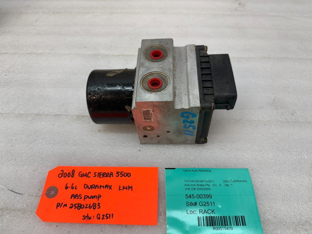 07-10 Chevrolet GMC 2500HD 3500 SIERRA ABS ANTI LOCK BRAKE PUMP 25802683