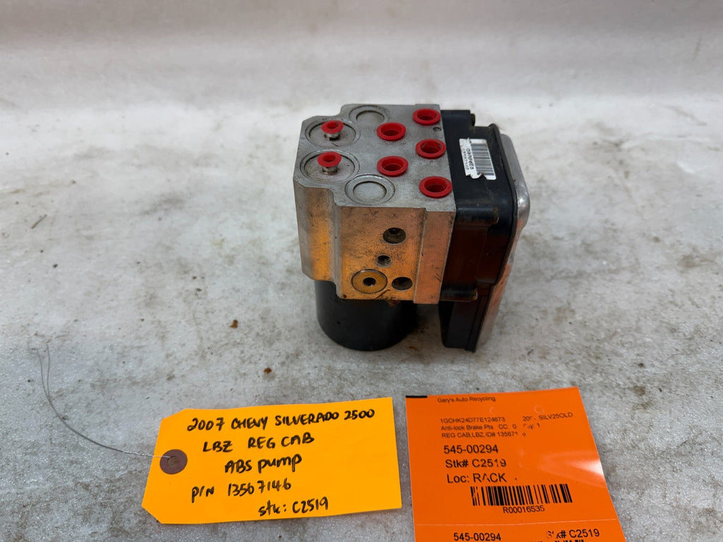 03-07 Chevrolet GMC SILVERADO 2500 6.6 ABS ANTI LOCK BRAKE PUMP MODULE 13567146