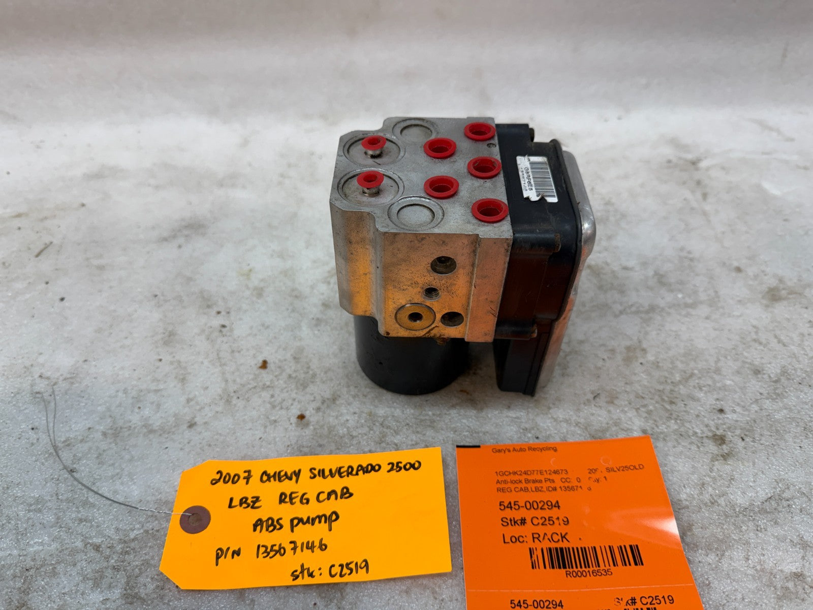 03-07 Chevrolet GMC SILVERADO 2500 6.6 ABS ANTI LOCK BRAKE PUMP MODULE 13567146