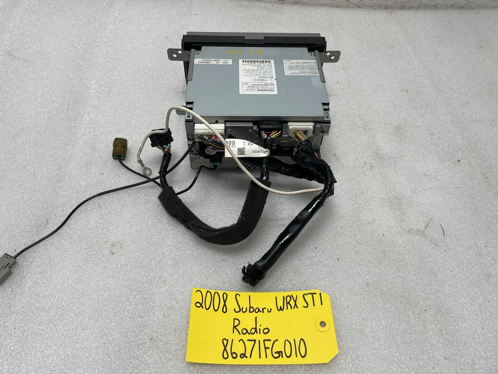 2008 Subaru Impreza WRX STi GV8 GC8 OEM KENWOOD RADIO NAVIGATION NAV 08 09 10