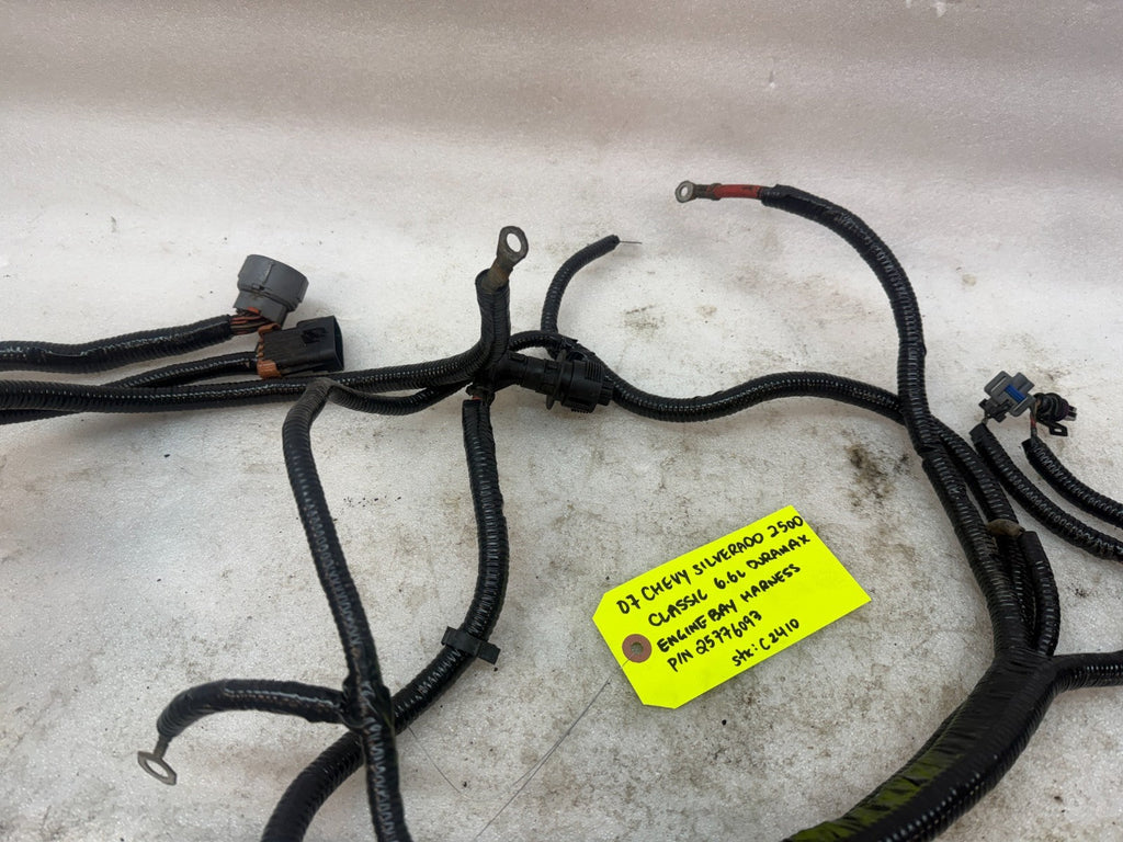 06 07 GMC CHEVROLET 2500HD DURAMAX 6.6 LBZ ENGINE BAY MOTOR WIRING HARNESS LOOM
