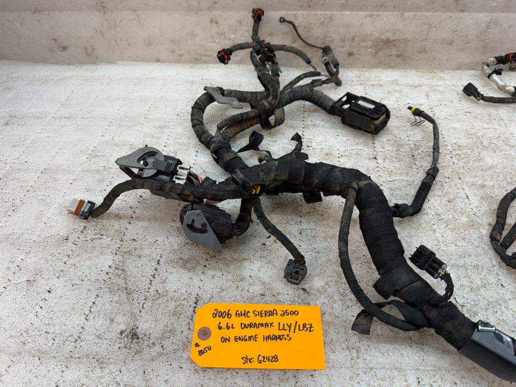 06 07 GMC CHEVROLET 2500HD DURAMAX 6.6 LLY LBZ ENGINE MOTOR WIRING HARNESS LOOM