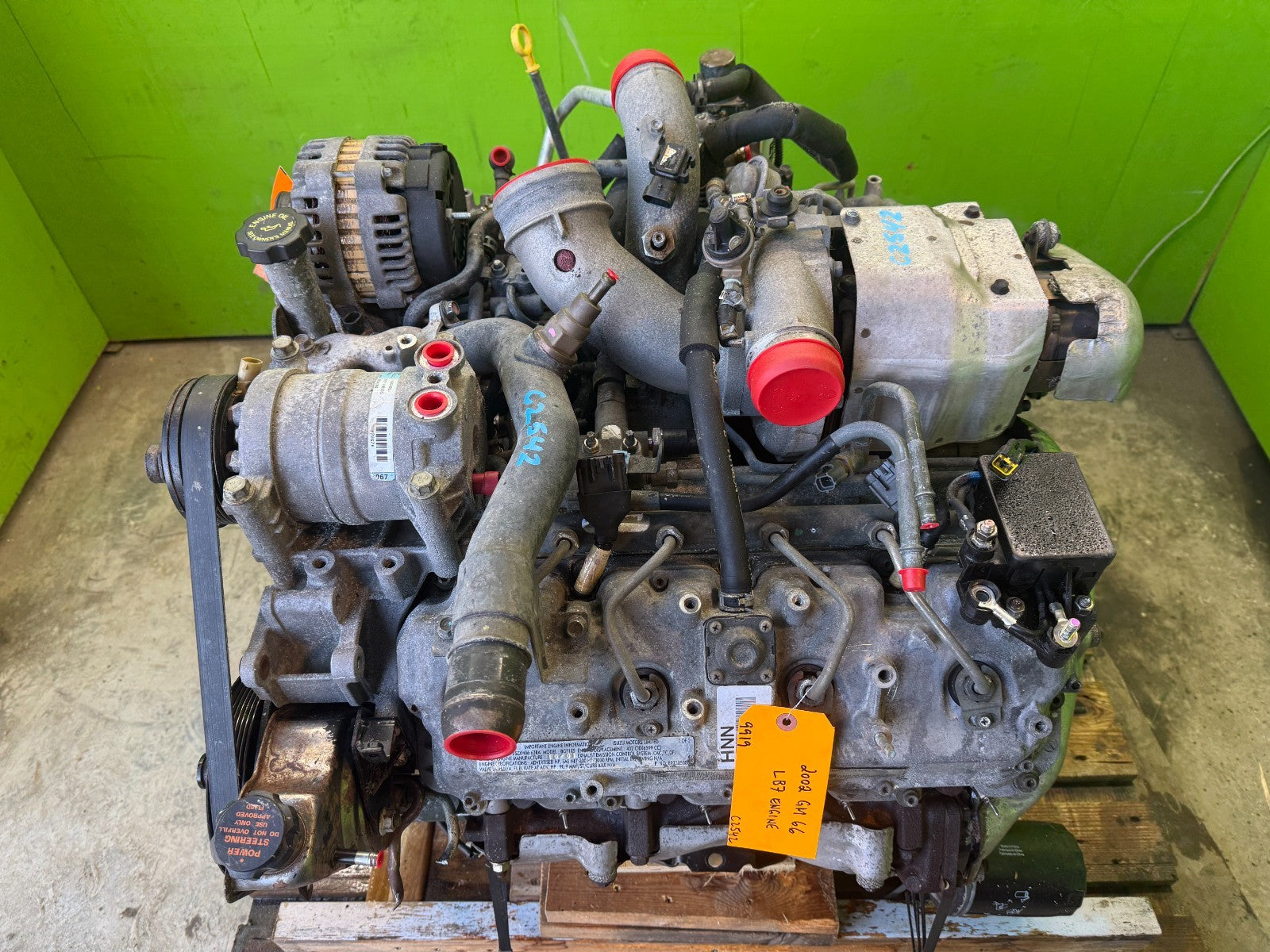 01-04 CHEVROLET GMC 2500 3500 6.6 LB7 DURAMAX DIESEL ENGINE MOTOR NO CORE!!