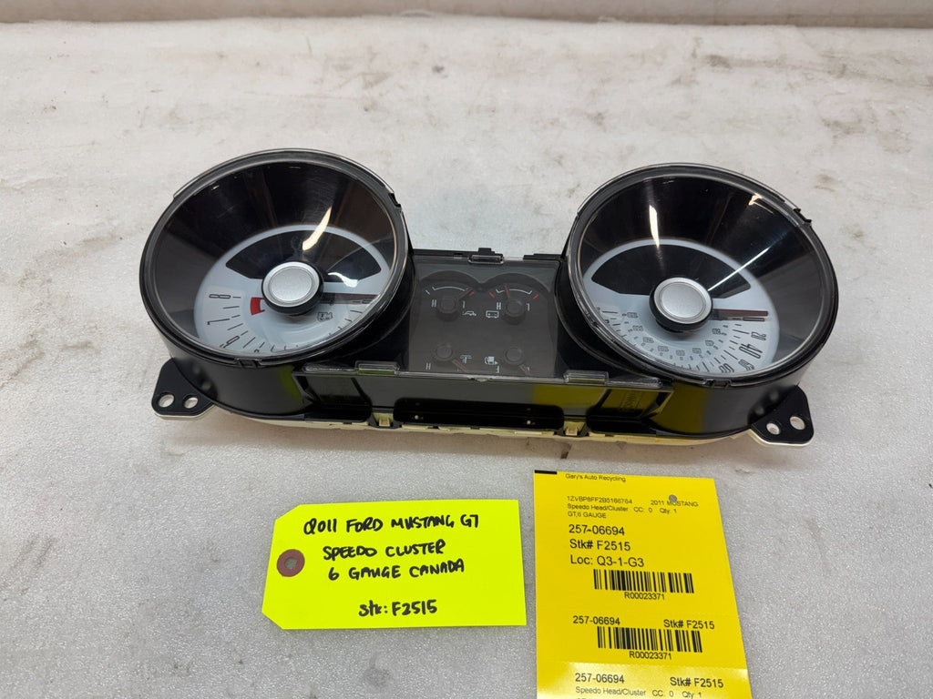 2011 FORD MUSTANG GT METRIC SPEEDOMETER GAUGE CLUSTER 10 11 12 13 14