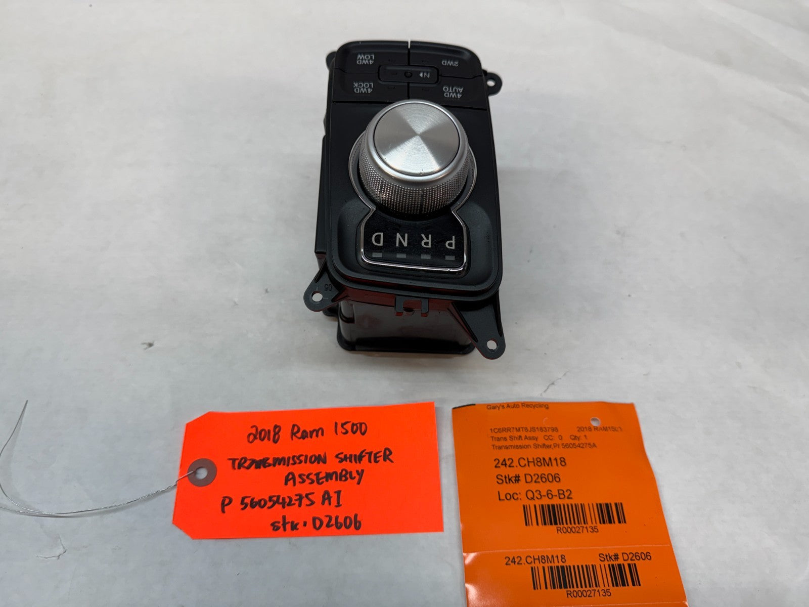 18 DODGE RAM SPORT 1500 5.7 8 SPEED AUTOMATIC SHIFTER P56054275AI 13-18 63k