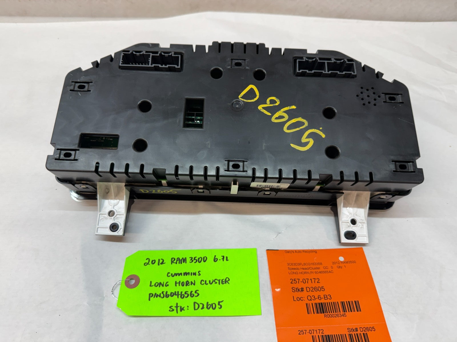 10 11 12 DODGE RAM 2500 3500 6.7 LONGHORN GAUGE CLUSTER SPEEDO P56046565AC