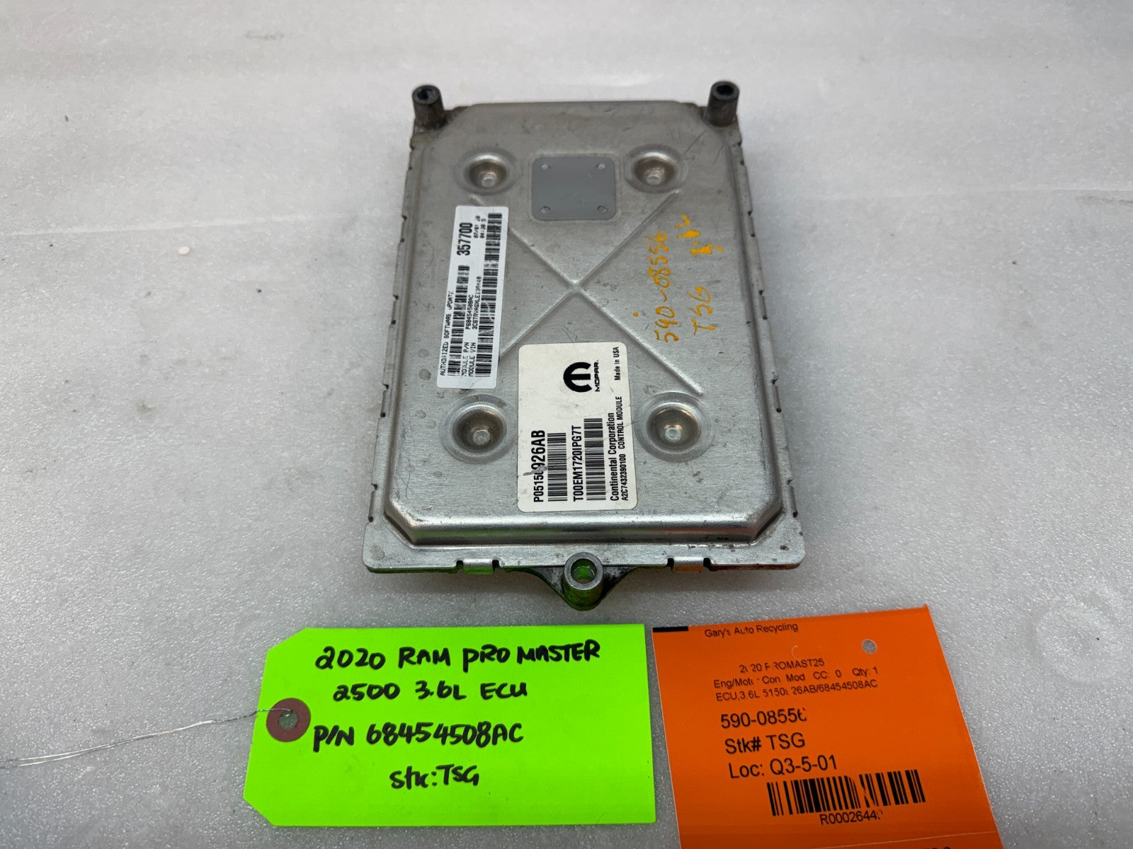 15-20 RAM PROMASTER 1500 2500 3500 3.6 OEM ENGINE COMPUTER ECM ECU P05150926AB