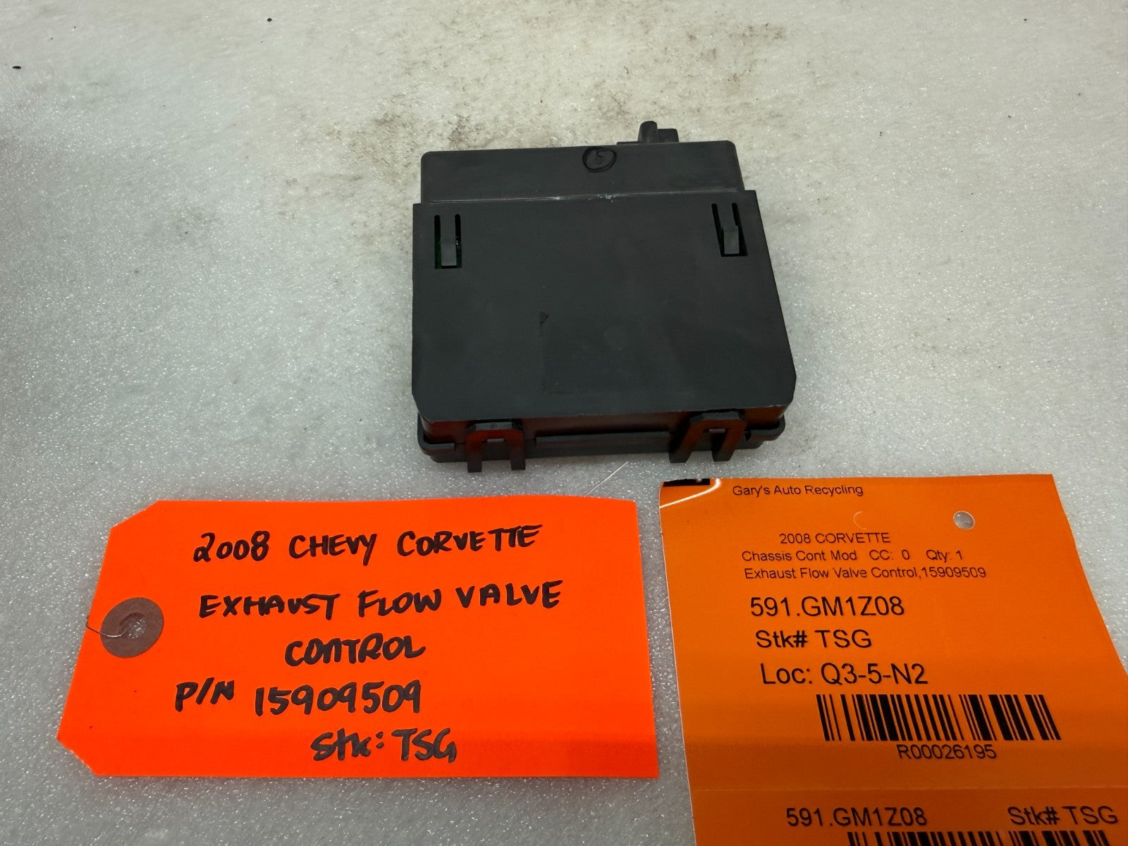 08 CHEVROLET CORVETTE C6 OEM ZR1 BI-MODE NPP EXHAUST CONTROL MODULE 15909509