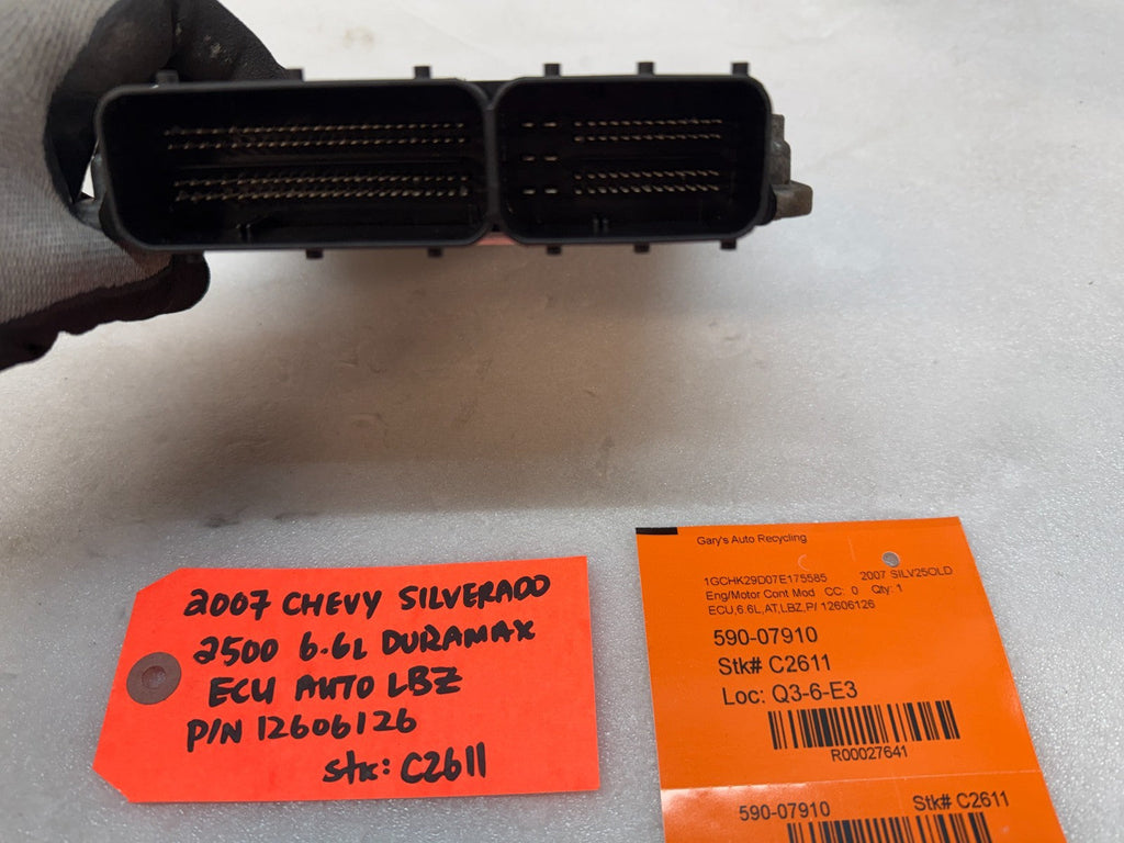 06 07 Chevrolet GMC 2500HD DURAMAX 6.6 LBZ ECM ECU ENGINE COMPUTER 12606126
