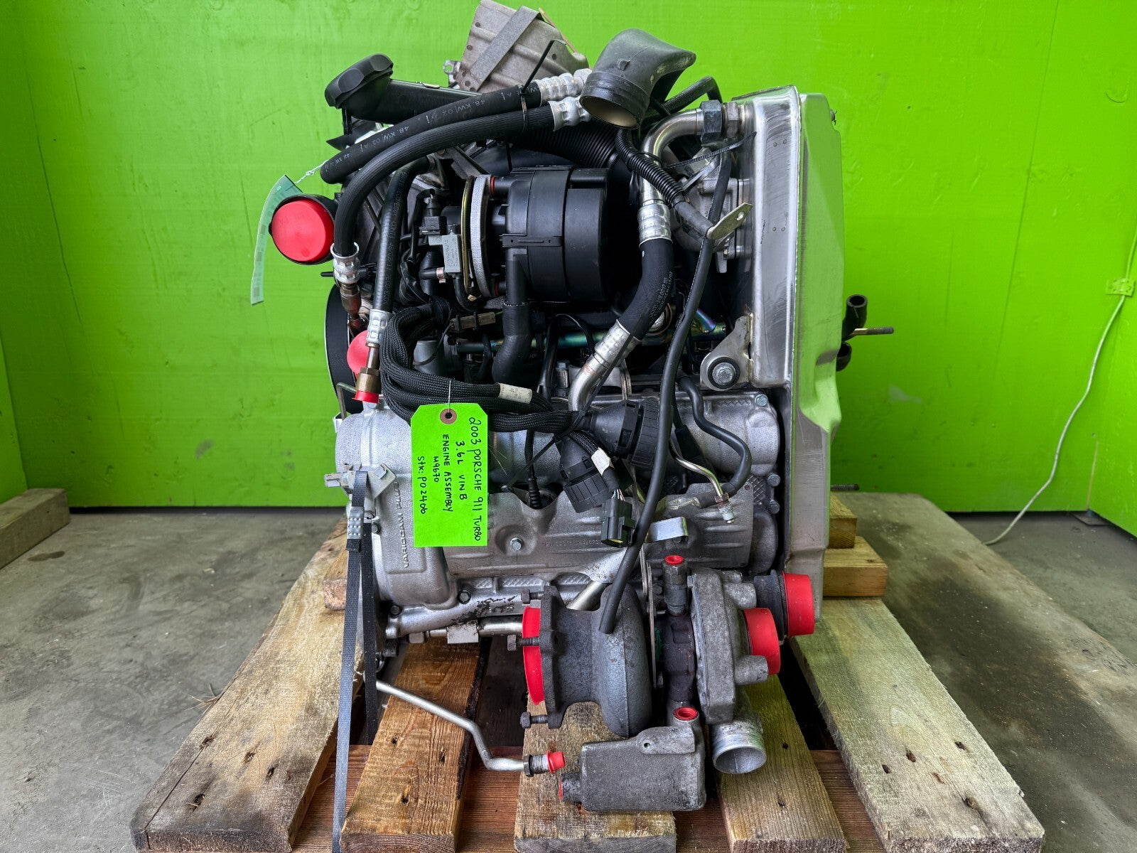 03 PORSCHE 996TT TURBO COMPLETE X50 3.6 ENGINE MOTOR ASSEMBLY 01-05 ONLY 46K!!