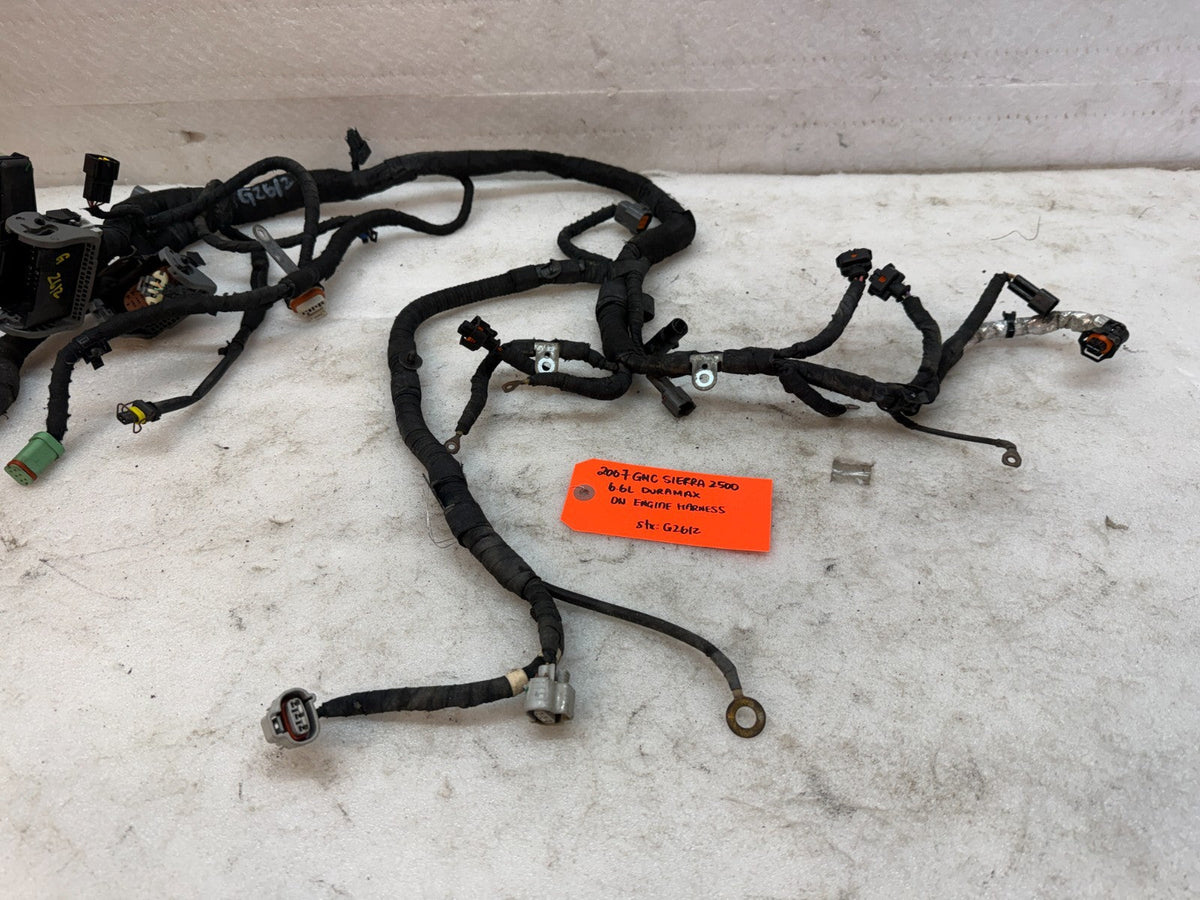 06 07 GMC CHEVROLET 2500HD DURAMAX 6.6 LBZ ENGINE MOTOR WIRING HARNESS LOOM