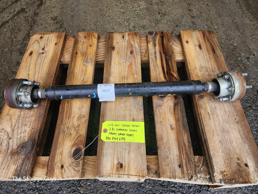 18 GMC CANYON COLORADO 2.8 DURAMAX FRONT DRIVE PROP SHAFT 84076334 70K 15-19