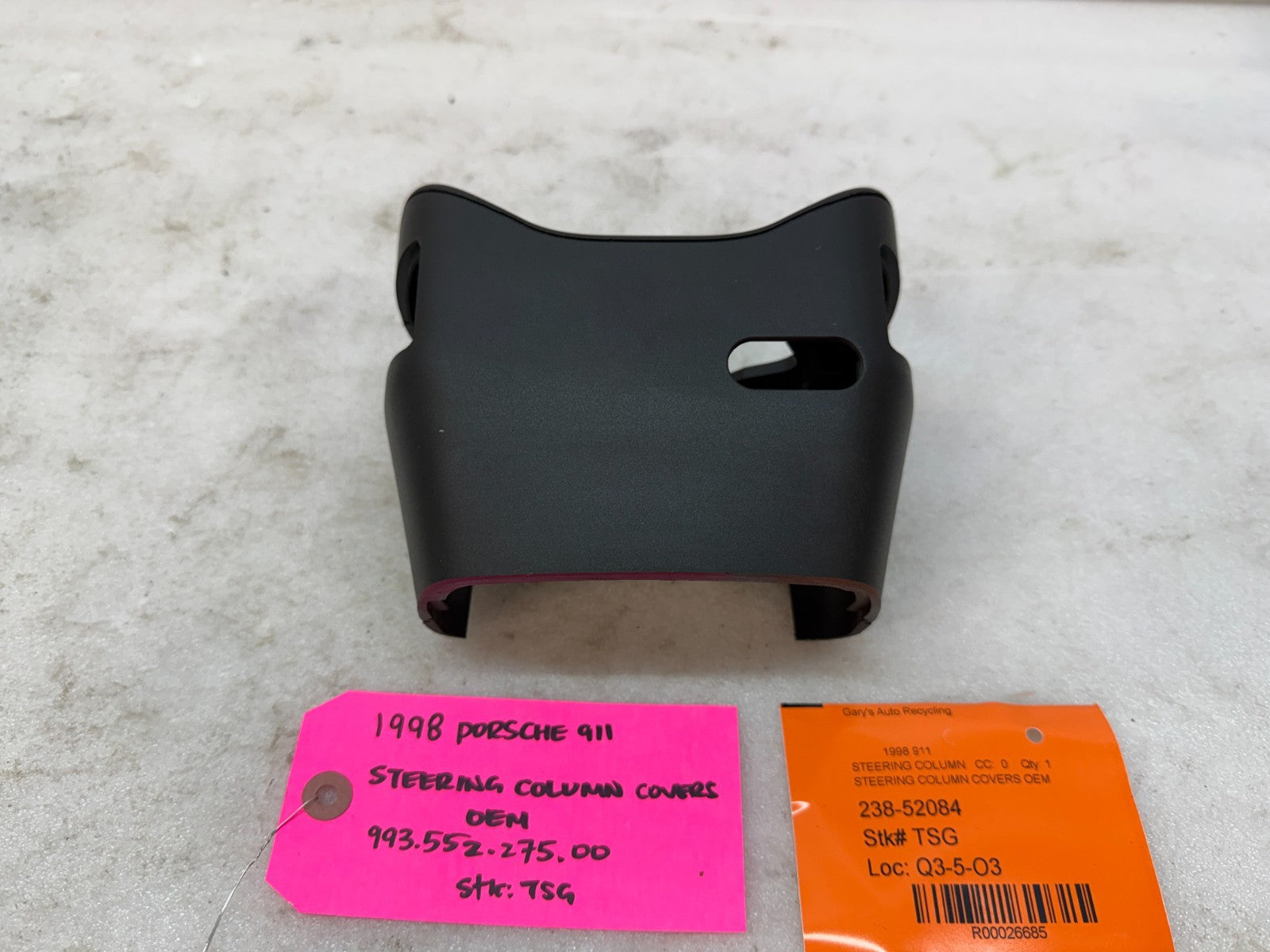95-98 PORSCHE 911 993 OEM STEERING COLUMN COVERS TRIM 99355227500
