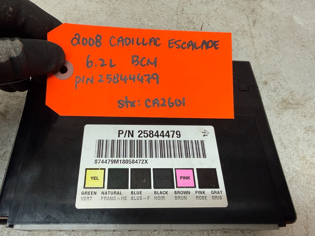 08 Chevrolet GMC SIERRA YUKON TAHOE BCM BODY CONTROL MODULE 25844479