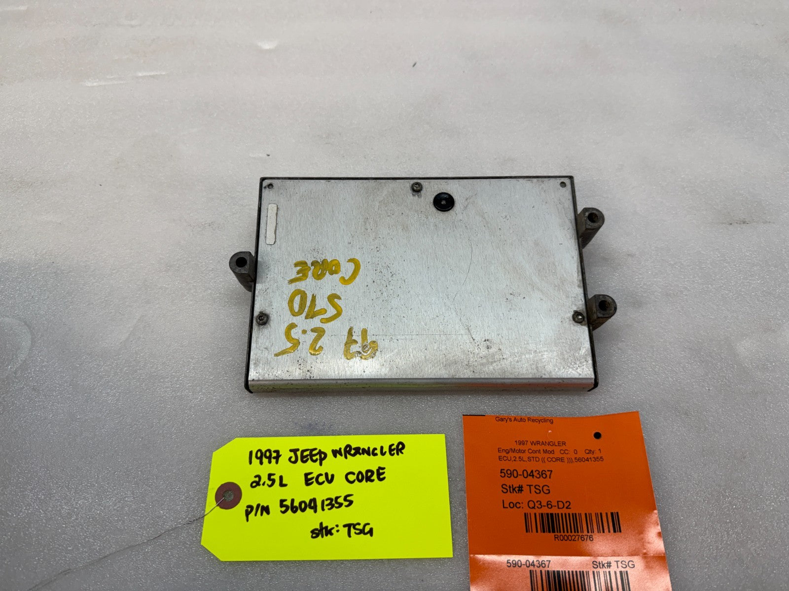 97 JEEP WRANGLER TJ 2.5 MANUAL TRANS ENGINE COMPUTER ECM ECU 56041355