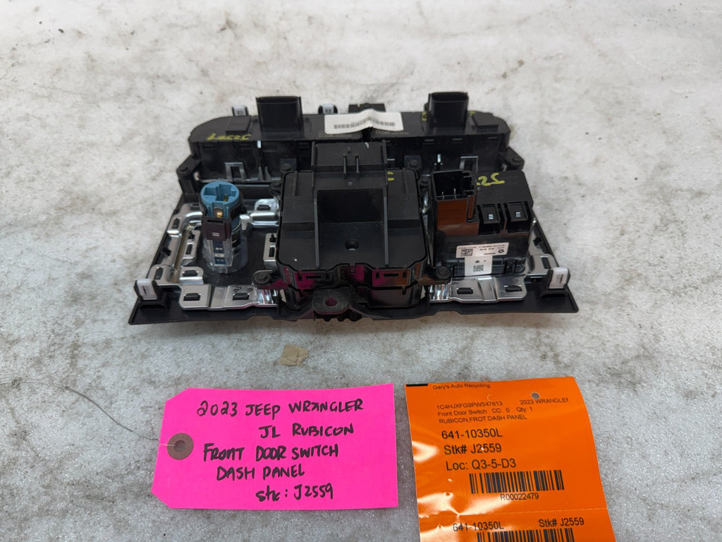 18-24 JEEP WRANGLER RUBICON JL JT DASH WINDOW AUXILIARY LOCKER SWITCH PANEL