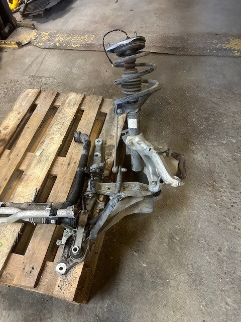 07-09 PORSCHE 997TT 997 TURBO LEFT FRONT SUSPENSION KNUCKLE KNEE SHOCK 13K!