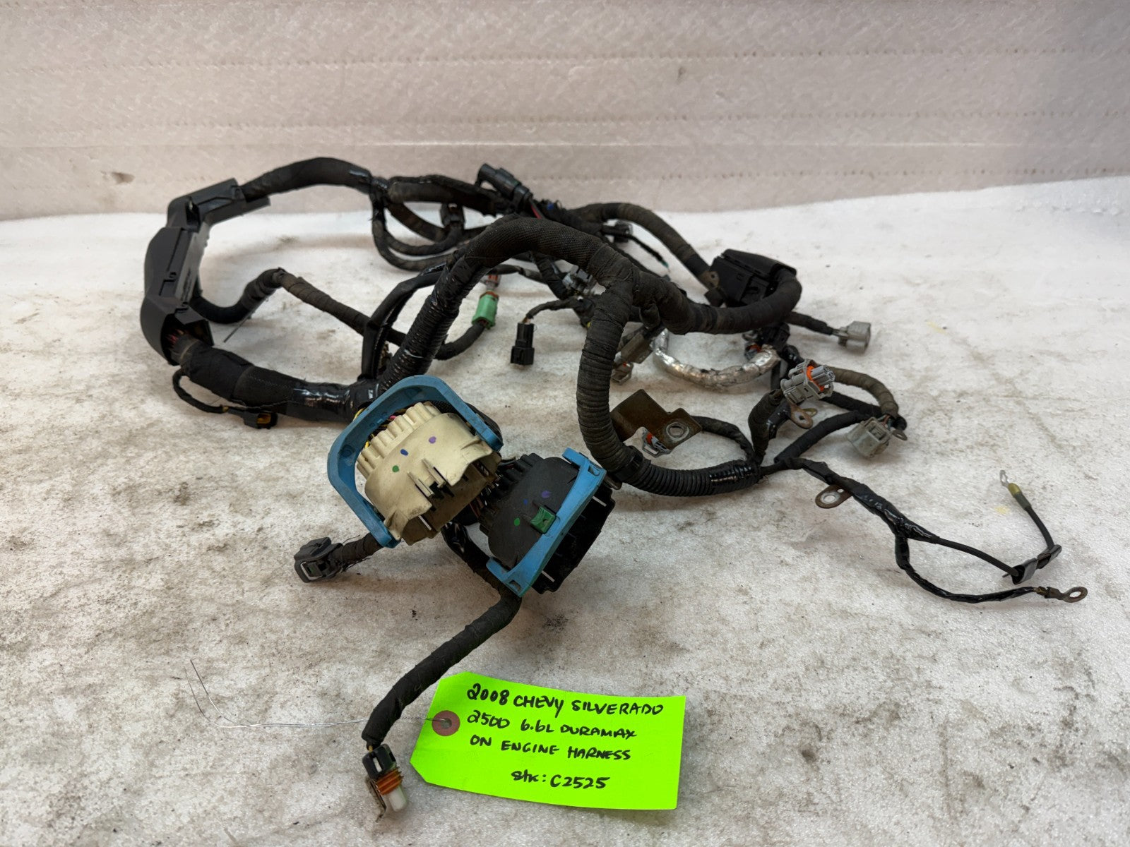 07-10 GMC CHEVROLET 2500HD DURAMAX 6.6 LMM ENGINE MOTOR WIRING HARNESS LOOM