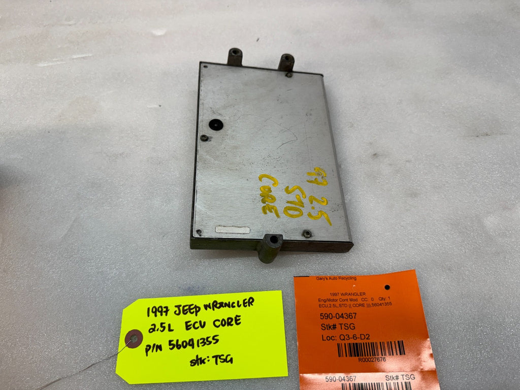 97 JEEP WRANGLER TJ 2.5 MANUAL TRANS ENGINE COMPUTER ECM ECU 56041355