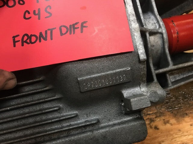 05-08 Porsche 997 911 C4S CARRERA S GETRAG FRONT DIFFERENTIAL DIFF