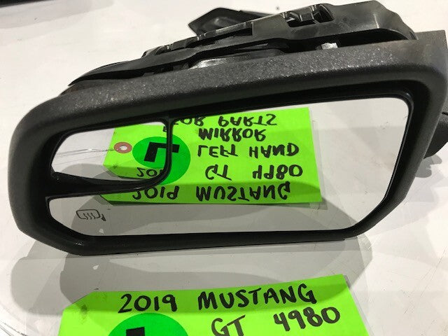 19 FORD MUSTANG 5.0 GT OEM LEFT DRIVERS SIDE POWER MIRROR W/ PUDDLE BLIND SPOT