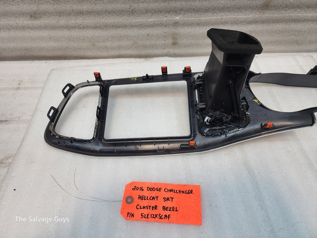 16 DODGE CHALLENGER HELLCAT SRT GAUGE CLUSTER TRIM BEZEL 15-23 2K!!!