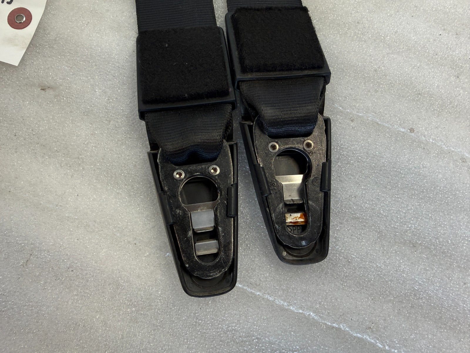 15-18 PORSCHE MACAN S 95B OEM BLACK FRONT REAR SEATBELTS SEAT BELTS