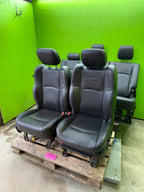 13-18 DODGE RAM 2500 3500 LARAMIE FRONT REAR HEATED VENTED BLACK LEATHER SEATS