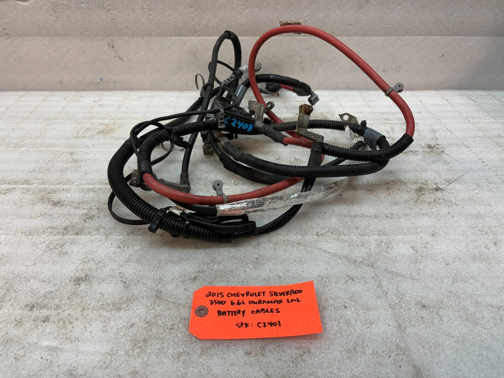 11-16 GMC CHEVROLET SILVERADO 2500HD 3500HD 6.6 LML OEM BATTERY CABLES