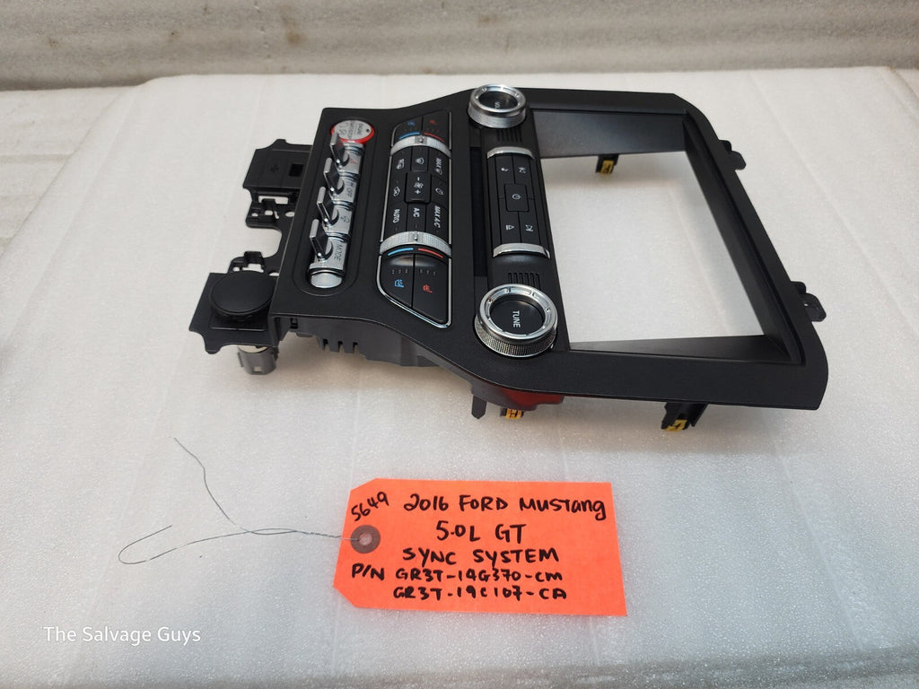 16 FORD MUSTANG GT SYNC 3 GPS NAVIGATION 8.0 SCREEN APIM RADIO BEZEL 15 16 17
