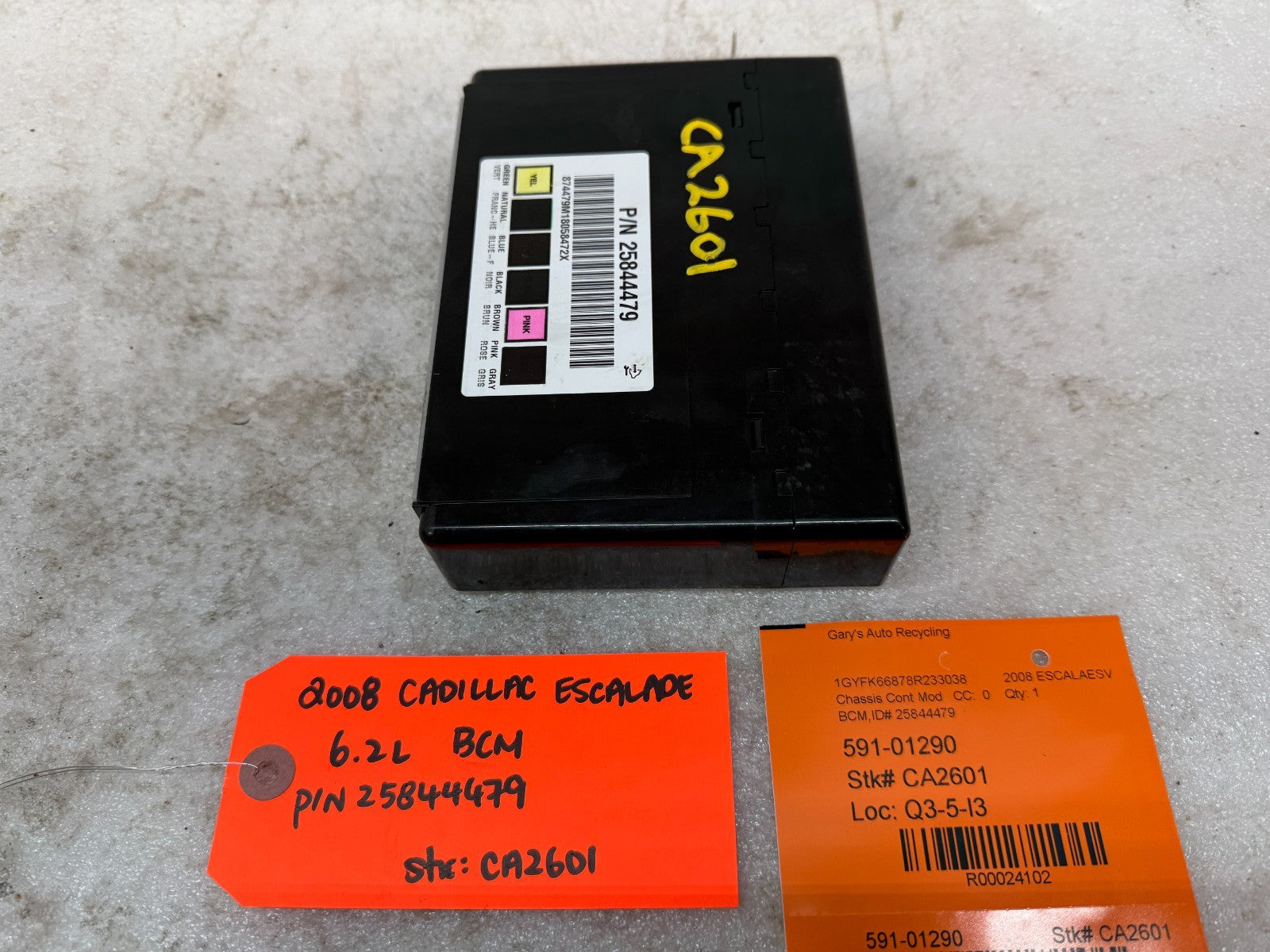 08 Chevrolet GMC SIERRA YUKON TAHOE BCM BODY CONTROL MODULE 25844479