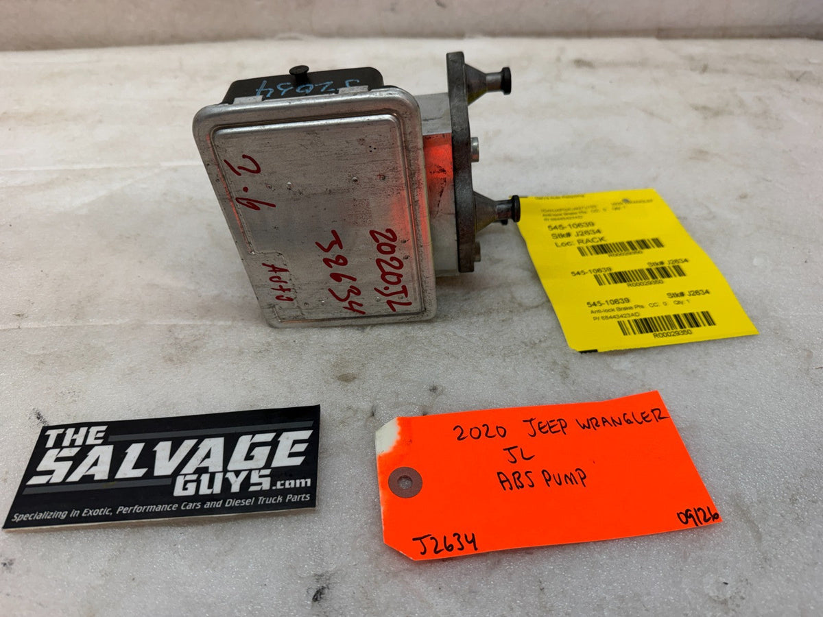 20 JEEP WRANGLER JL JT 3.6 ABS BRAKE PUMP MODULE P68443423AD 18-23