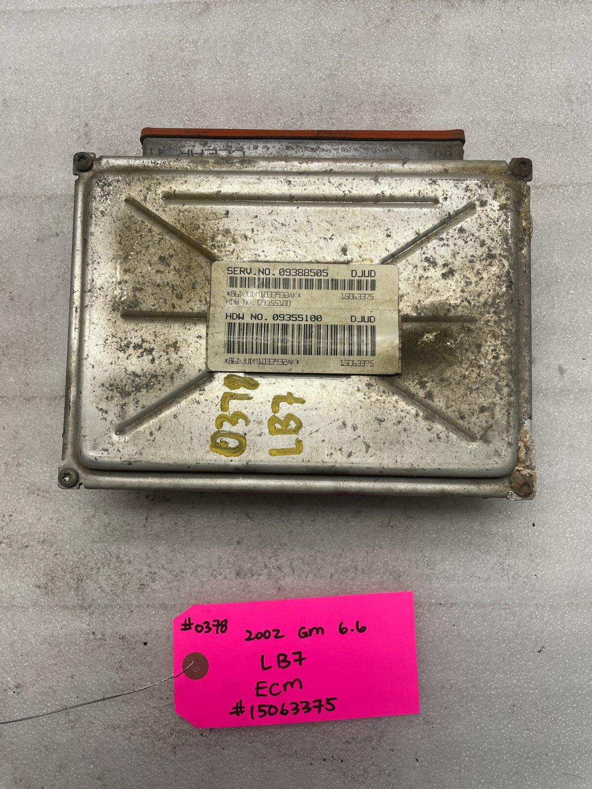 01-04 Chevrolet GMC 2500HD DURAMAX 6.6 LB7 ECM ECU ENGINE COMPUTER 15063375