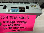 16-20 TESLA MODEL X S GPS NAVIGATION MEDIA TOUCH SCREEN MCU 1450737-00-B