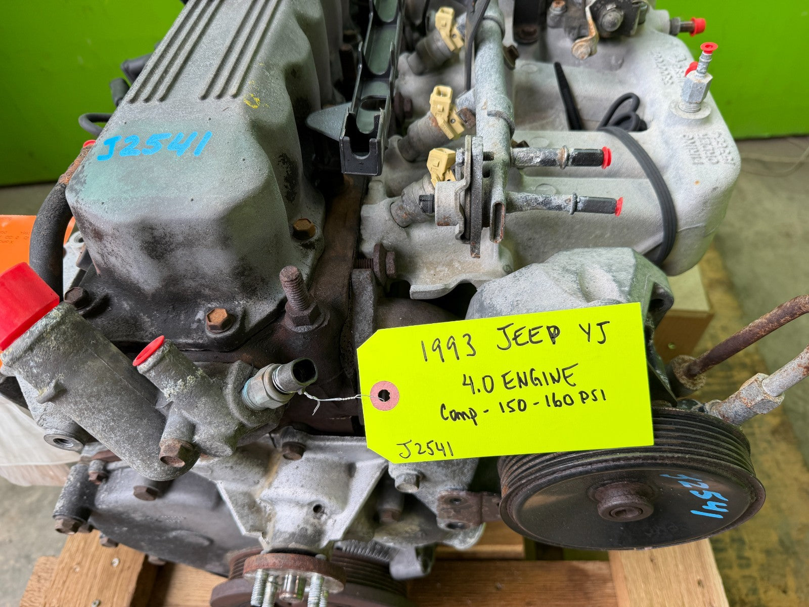 91-95 JEEP WRANGLER YJ COMPLETE EXCELLENT RUNNING 4.0 ENGINE MOTOR 110K