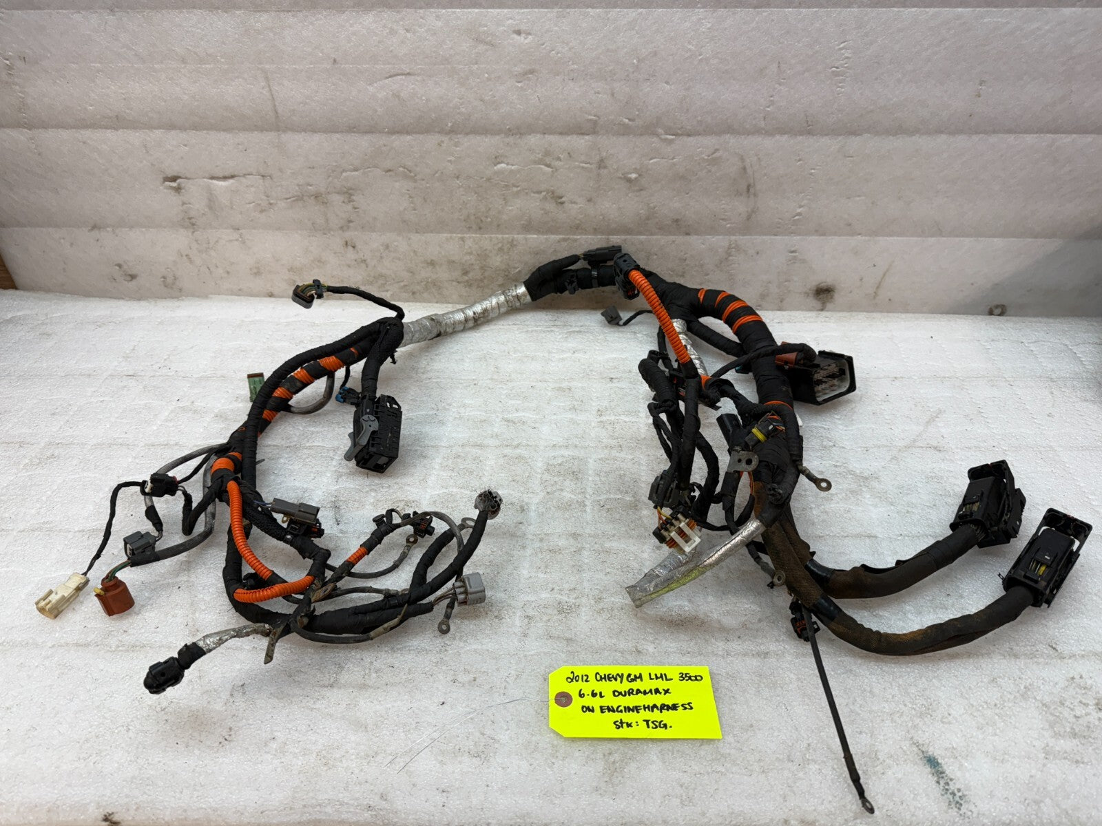 12 GMC SIERRA CHEVROLET SILVERADO 3500HD DURAMAX 6.6 LML ENGINE WIRING HARNESS
