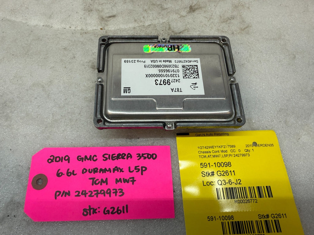 15-19 GMC SIERRA ALLISON T87A TRANSMISSION CONTROL MODULE TCM TCU 24279973
