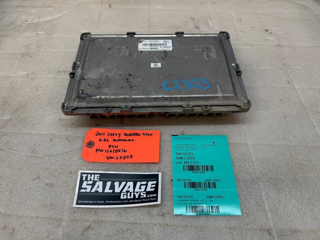 11-14 Chevrolet GMC 2500HD DURAMAX 6.6 LML OEM ENGINE COMPUTER ECU ECM 12618516