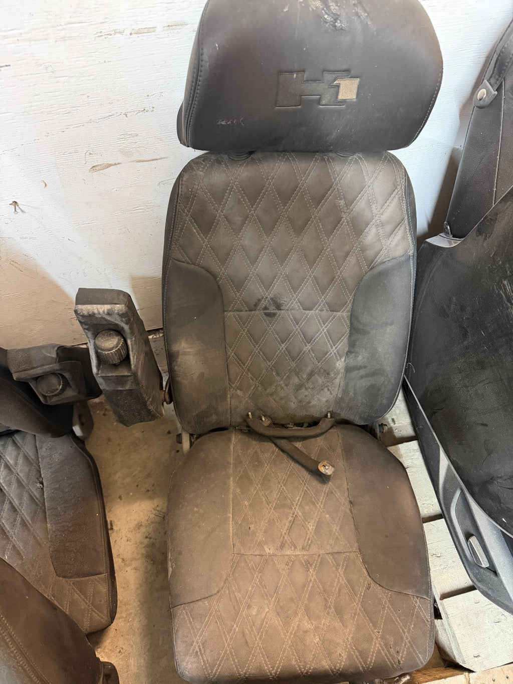HUMMER H1 M998 SET OF COMPLETE FRONT REAR SEATS BASE SPRINGS ETC CORES FOR REDO