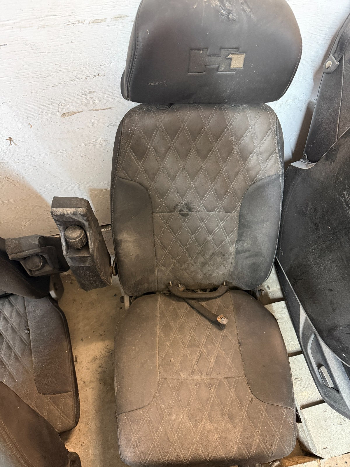 HUMMER H1 M998 SET OF COMPLETE FRONT REAR SEATS BASE SPRINGS ETC CORES FOR REDO