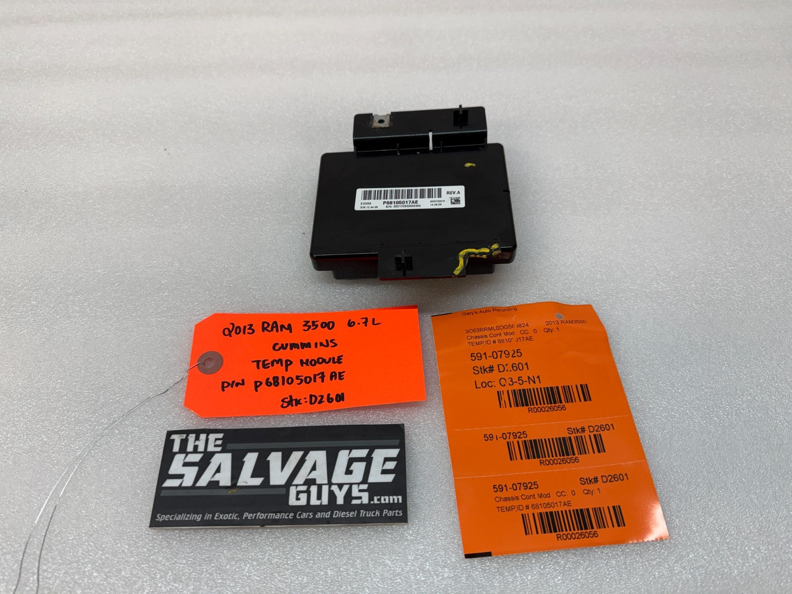 13 DODGE RAM 2500 3500 HEATER AC TEMPERATURE CONTROL MODULE P68105017AE