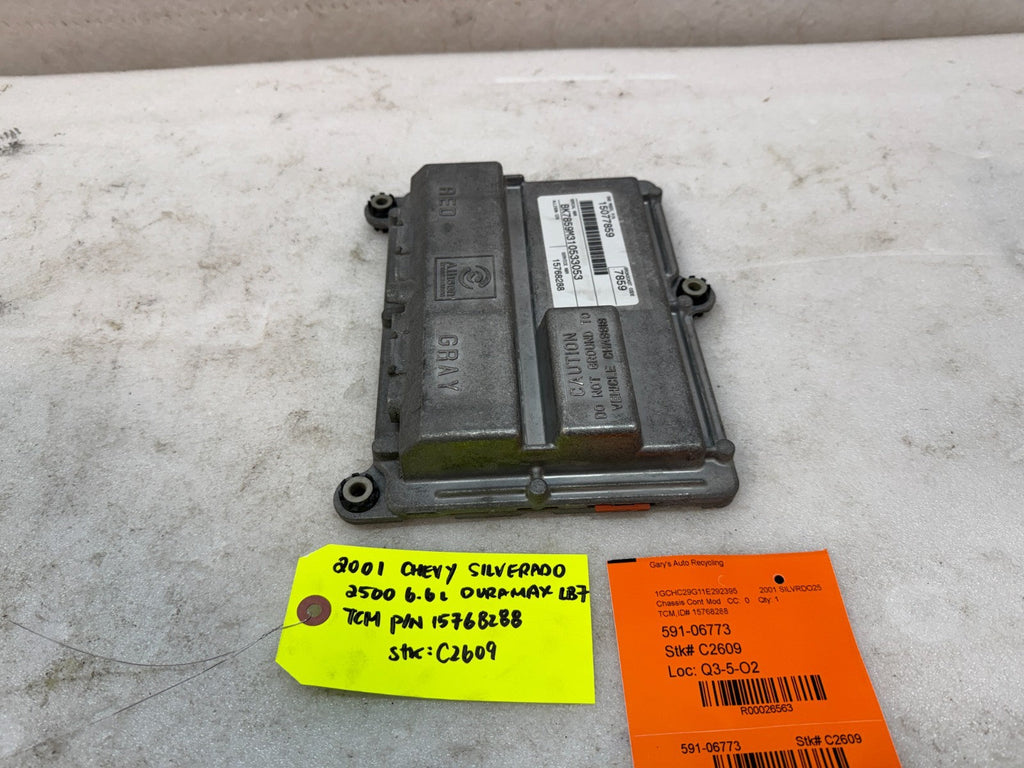 01 Chevrolet GMC SILVERADO 6.6 TCM TCU TRANSMISSION COMPUTER ALLISON 29537441