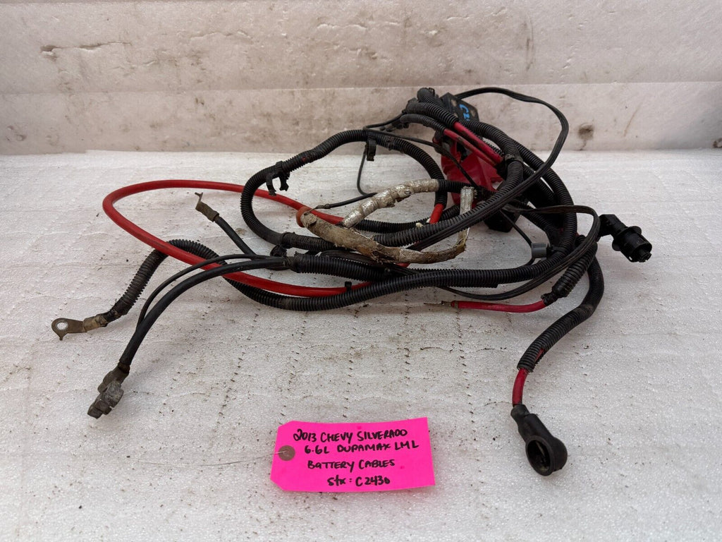 11-14 GMC CHEVROLET SILVERADO 2500HD 3500HD 6.6 LML OEM POSITIVE BATTERY CABLES