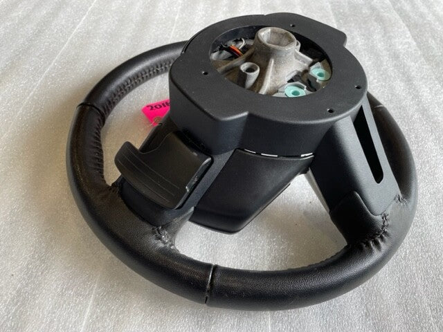 2016 FORD MUSTANG GT BLACK LEATHER STEERING WHEEL W CONTROLS  AUTOMATIC 15 16 17