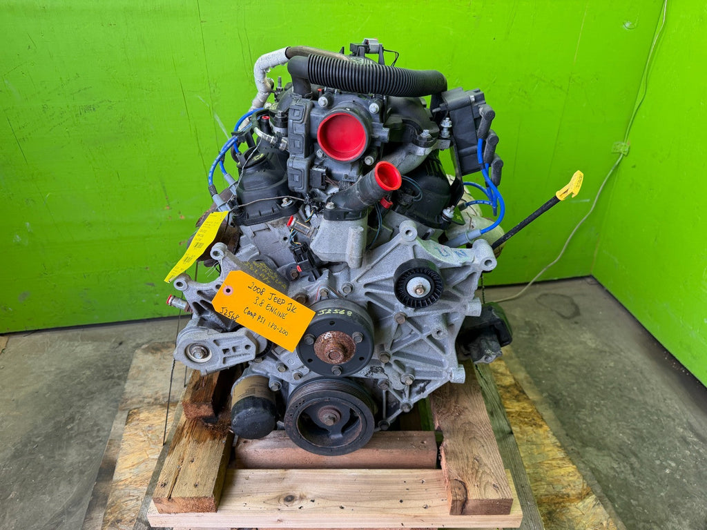 08 JEEP WRANGLER JK 3.8 COMPLETE ENGINE MOTOR ASSEMBLY 07-11
