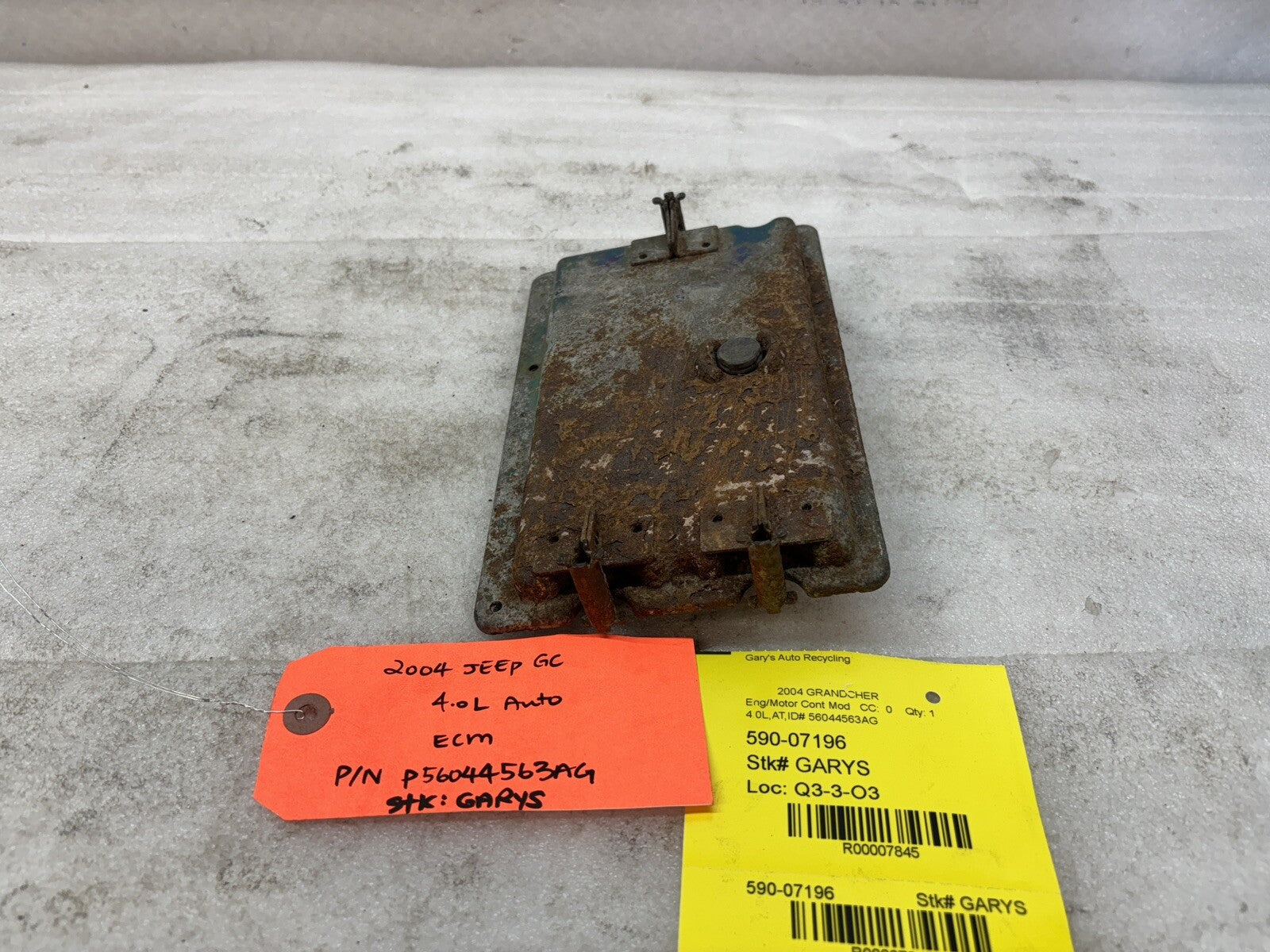 04 JEEP GRAND CHEROKEE 4.0 AUTOMATIC ENGINE COMPUTER ECM ECU P56044563AG